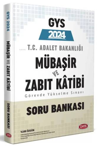 Data Yayınları 2024 GYS Adalet Bakanlığı Mübaşir ve Zabıt Katibi Soru Bankası - 1