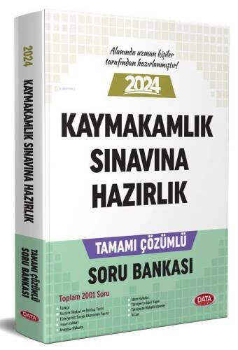 Data Yayınları 2024 Kaymakamlık Sınavına Hazırlık Tamamı Çözümlü Soru Bankası - 1