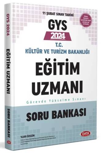 Data Yayınları 2024 Kültür ve Turizm Bakanlığı Eğitim Uzmanı GYS Soru Bankası - 1