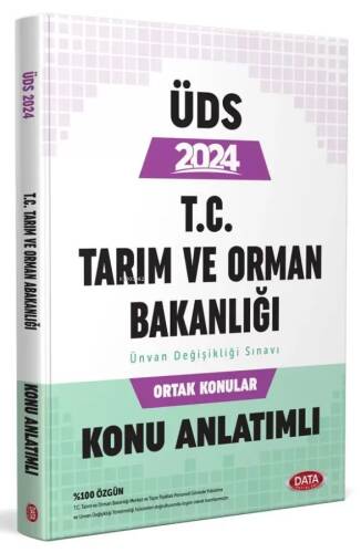 Data Yayınları 2024 T.C. Tarım ve Orman Bakanlığı Unvan Değişikliği Sınavı Ortak Konular Konu Anlatımlı - 1