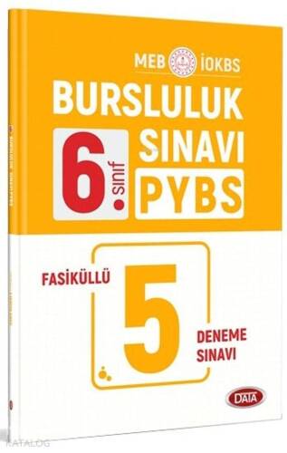 Data Yayınları 6. Sınıf Bursluluk Sınavı PYBS Fasiküllü 5 Deneme Sınavı Data - 1