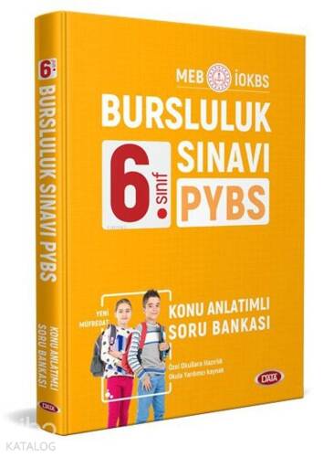 Data Yayınları 6. Sınıf PYBS İOKBS Bursluluk Sınavı Konu Anlatımlı Soru Bankası - 1