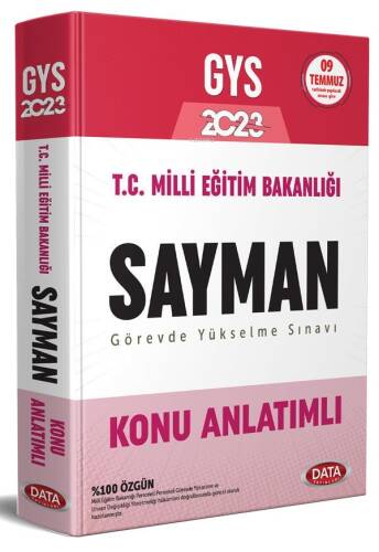 Data Yayınları Milli Eğitim Bakanlığı Sayman GYS Konu Anlatımlı - 1