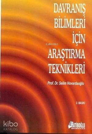 Davranış Bilimleri İçin Araştırma Teknikleri - 1