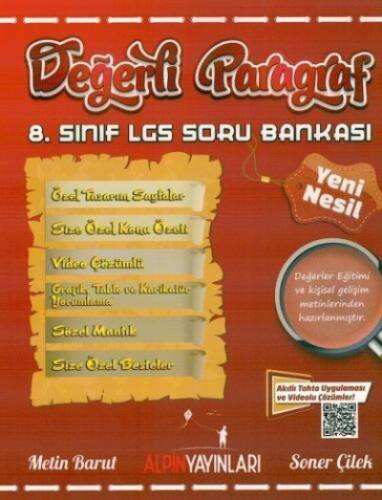 Değerli Paragraf 8. Sınıf Soru Bankası Alpin Yayınları - 1