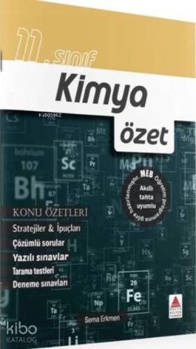 Delta Kültür Yayınları 11. Sınıf Kimya Özet Delta Kültür - 1