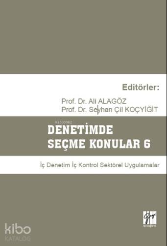 Denetimde Seçme Konular 6 ;İç Denetim Kontrol Sektörel Uygulamalar - 1