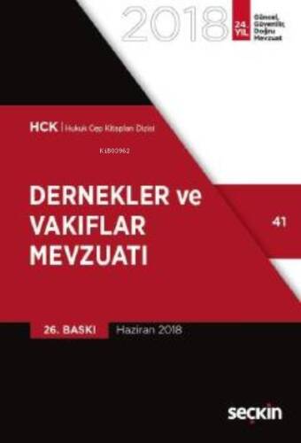 Dernekler ve Vakıflar Mevzuatı - 1