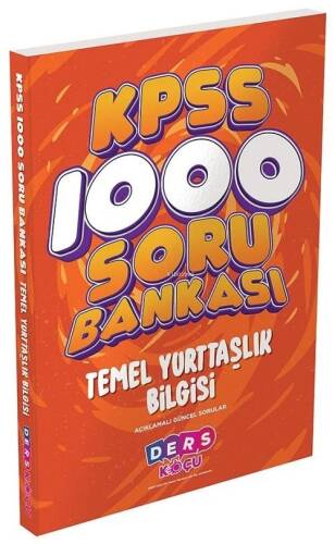 Ders Koçu KPSS Temel Yurttaşlık Bilgisi 1000 Soru Bankası Çözümlü Ders Koçu Yayınları - 1