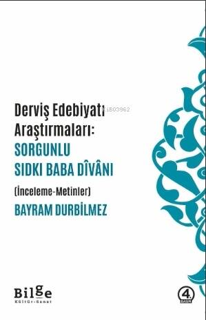 Derviş Edebiyatı Sorgunlu Sıdkı Baba Divanı - 1