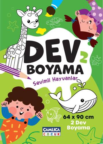 Dev Boyaması - 2 (Sevimli Hayvanlar) - 1