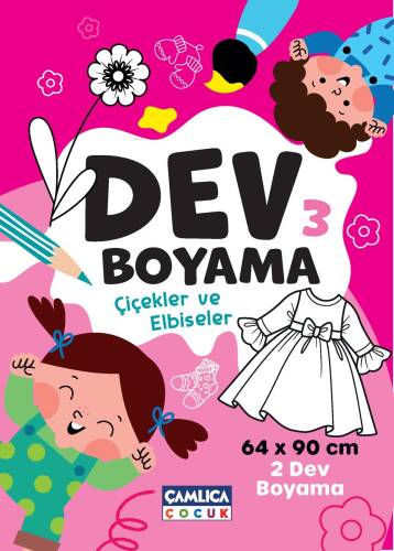 Dev Boyaması - 3 (Çiçekler ve Elbiseler) - 1