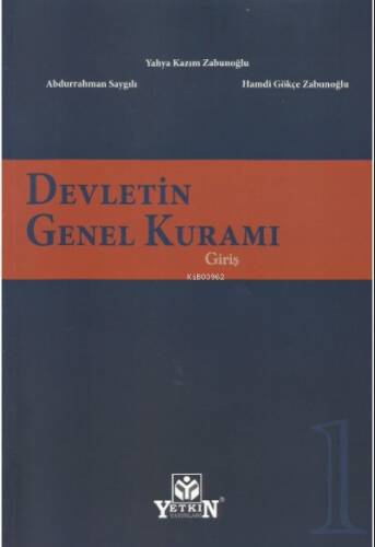 Devletin Genel Kuramı Cilt 1 Giriş - 1