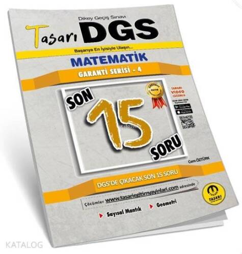 DGS Matematik Son 15 Garanti Serisi -4 (45-60 Arası ) Garanti Soru Kitapçığı - 1