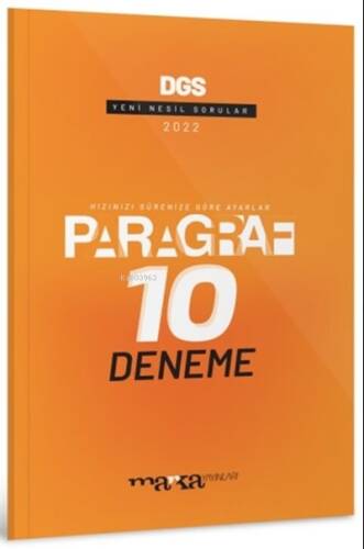 DGS Paragraf Yeni Nesil 10 Deneme Marka Yayınları - 1