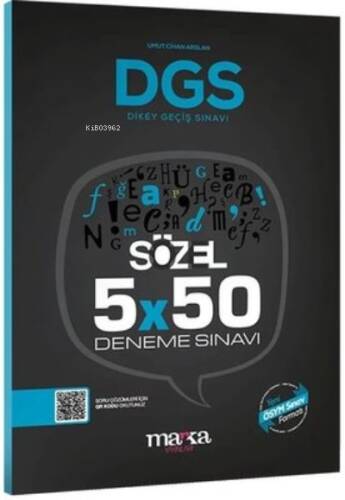 DGS Sözel 5x50 Deneme Sınavı Tamamı PDF Çözümlü Açıklanan Yeni Müfredat Marka Yayınları - 1