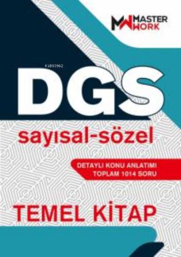 DGS Temel Kitap / Sayısal-Sözel Detaylı Konu Anlatımı - 1