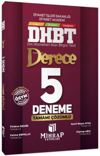 DHBT Derece 5 Deneme Çözümlü - 1