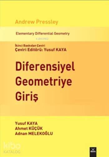 Diferensiyel Geometriye Giriş - 1