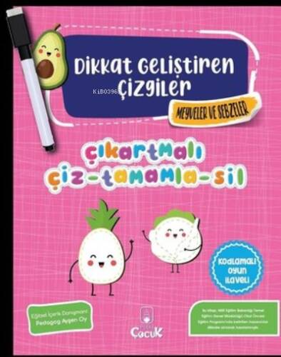 Dikkat Geliştiren Çizgiler-Meyveler ve Sebzeler - 1