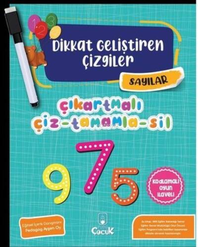 Dikkat Geliştiren Çizgiler-Sayılar - 1