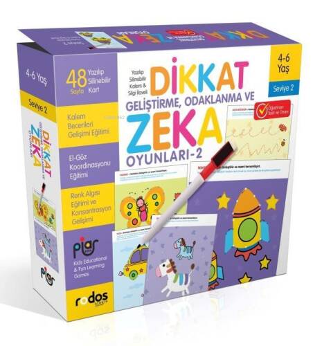 Dikkat Geliştirme, Odaklanma ve Zeka Oyunları / Seviye 2 / 4-6 Yaş - 1