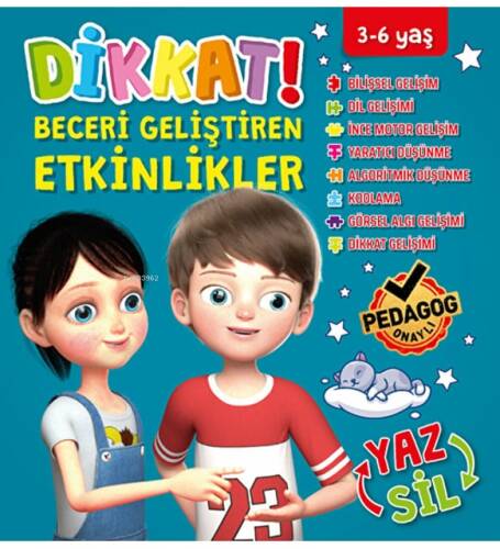 Dikkat ve Beceri Geliştiren Etkinlikler - Mavi Seri - 1