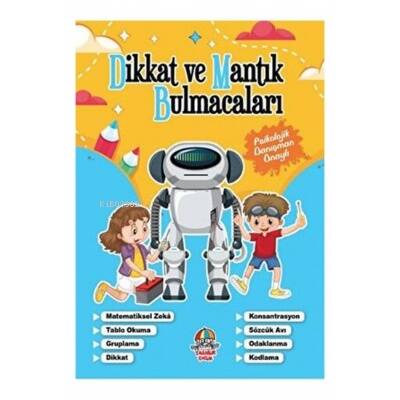 Dikkat ve Mantık Bulmacaları Mavi Kitap - 1