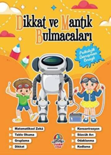 Dikkat Ve Mantık Bulmacaları Turuncu Kitap - 1