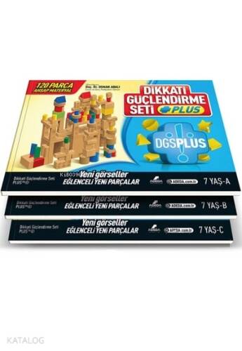 Dikkati Güçlendirme Seti Plus (3 Kitap Materyalsiz - 7 Yaş) - 1