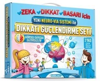 Dikkati Güçlendirme Seti - Yeni Neuro VİA Sistemi ile (2 Yaş) - ön kapak Dikkati Güçlendirme Seti; Görsel - Sayısal Egzersizler - 1