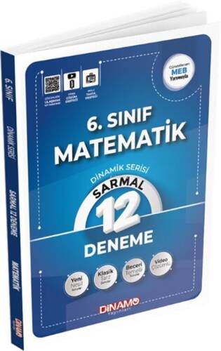 Dinamo Yayınları 6. Sınıf Matematik Sarmal 12 li Deneme Dinamik Serisi - 1