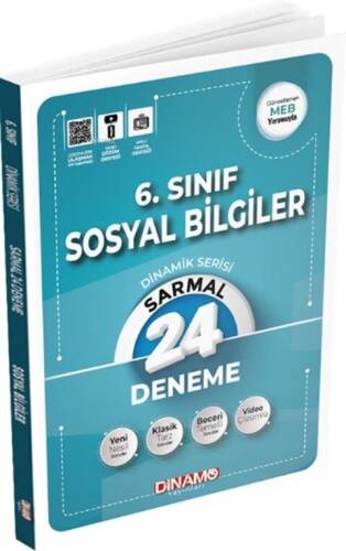 Dinamo Yayınları 6. Sınıf Sosyal Bilgiler Sarmal 24 lü Deneme Dinamik Serisi - 1