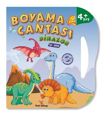 Dinozorlar çantalı boyama kitabı - 1