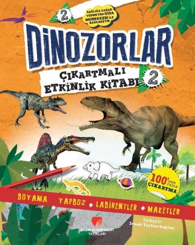 Dinozorlar Çıkartmalı Etkinlik Kitabı 2 - 1