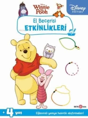 Disney Eğitsel Winnie the Pooh El Becerisi Etkinlikleri Yazıya Hazırlık 4+Yaş - 1