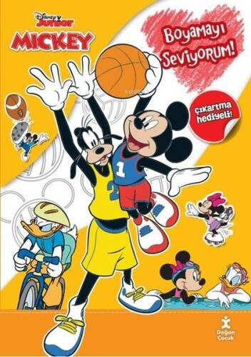 Disney Junior Mickey;Boyamayı Seviyorum! Çıkartma Hediyeli! - 1