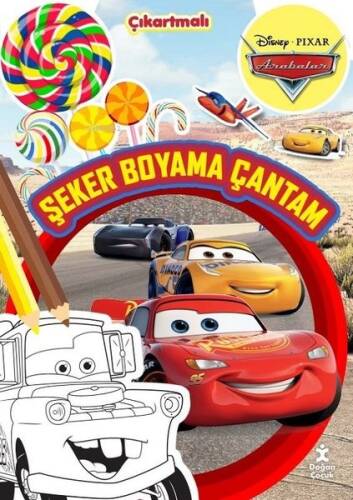 Disney Pixar Arabalar - Şeker Boyama Çantam - Çıkartmalı - 1