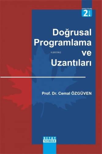 Doğrusal Programlama ve Uzantıları - 1