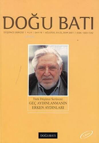 Doğu Batı Düşünce Dergisi Sayı: 16 - Geç Aydınlanmanın Erken Aydınları - 1