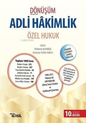 Dönüşüm Adli Hakimlik Özel Hukuk - 1