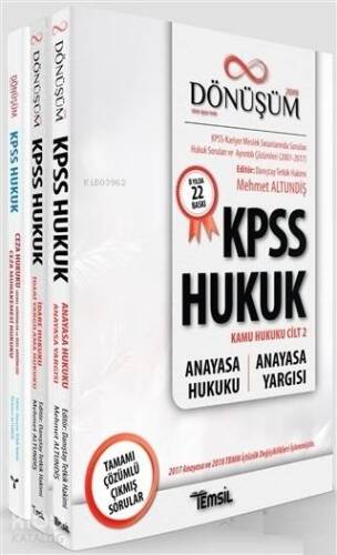 Dönüşüm KPSS Hukuk Seti (3 Kitap Takım) - 1