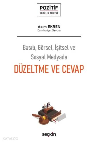 Düzeltme ve Cevap;Pozitif Hukuk Dizisi - 1