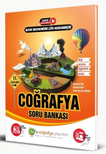 E-Coğrafya Yayınları 11. Sınıf Coğrafya Soru Bankası - 1