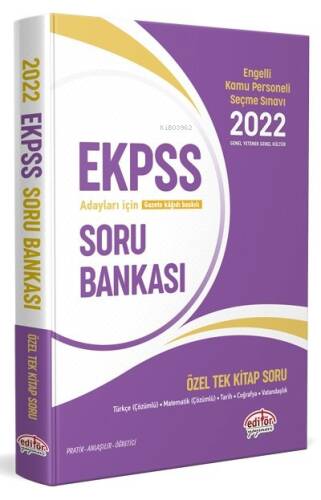 E KPSS Özel Tek Kitap Soru Bankası 2022 (EDİTÖR YAYINEVİ) - 1