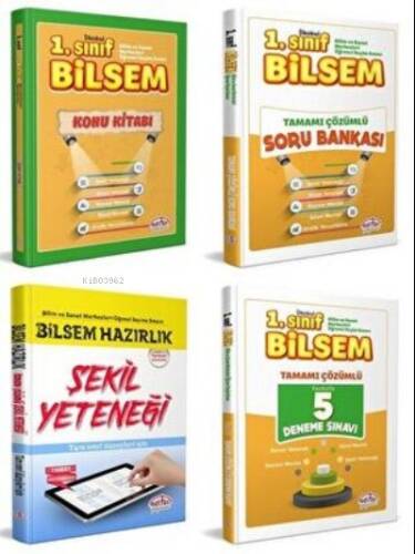 EDİTÖR 1. SINIF BİLSEM HAZIRLIK KİTAPLARI SETİ 4 LÜ SET - 1