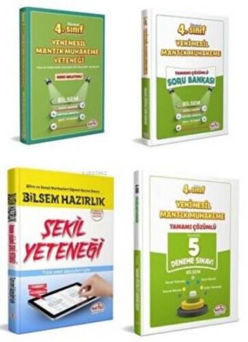 EDİTÖR 4. SINIF BİLSEM HAZIRLIK KİTAPLARI SETİ 4 LÜ SET - 1