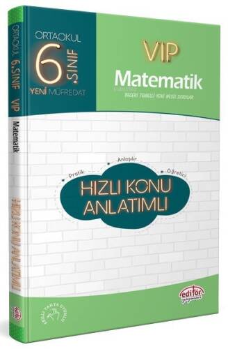 Editör 6.Sınıf Vıp Matematik Hızlı Konu Anlatımlı - 1