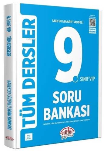 Editör 9. Sınıf VIP Tüm Dersler Soru Bankası - Mavi Kitap - 1