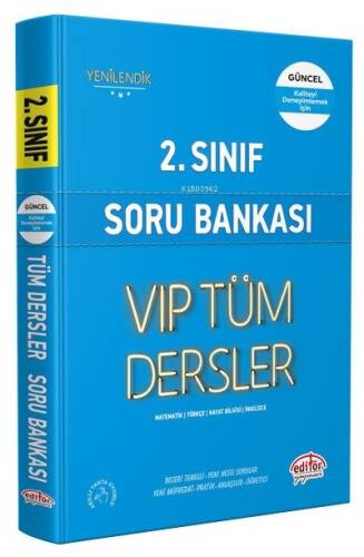 Editör Vip 2. Sınıf Tüm Dersler Soru Bankası Mavi Kitap Kamp: - 1